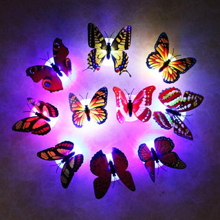 Butterfly Wall Stickers Night Light