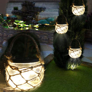Retro Solar Garden Hanging Candle Lamp