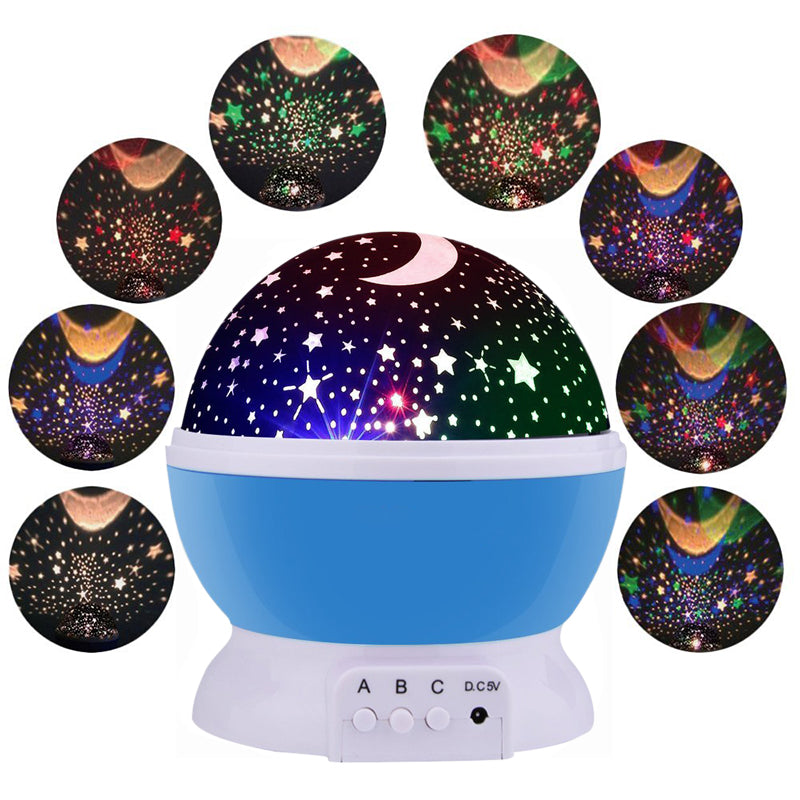 LED Rotating Star Projector Night Light