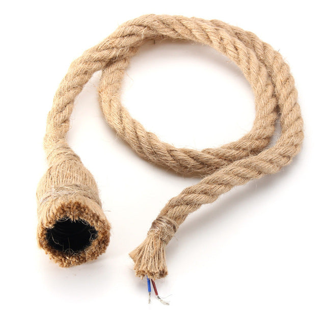 Vintage Head Rope Pendant Light