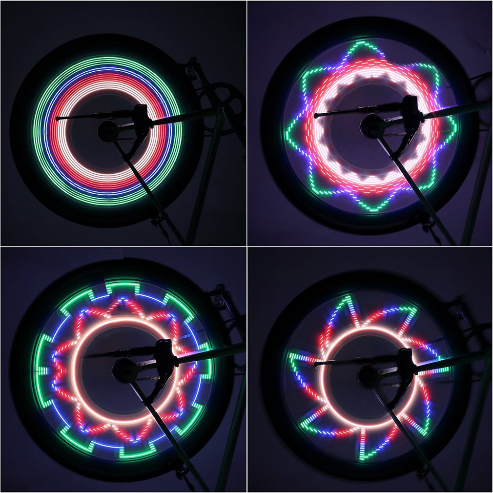 Rainbow Tire Reflective Bicycle Light