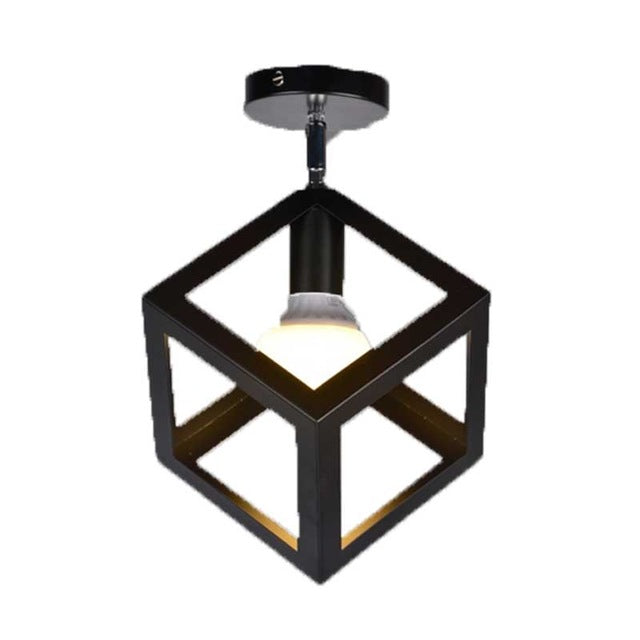 Vintage Iron Matte Painting Pendant Lamp