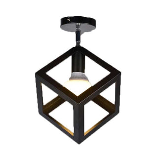 Vintage Iron Matte Painting Pendant Lamp